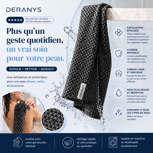 Exfoliating towel